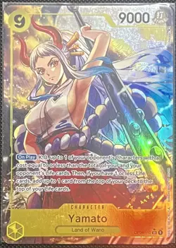 One Piece TCG Yamato OP04-112 SR Alt Art Card Kingdoms of Intrigue English - Image 1