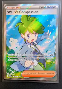 Wally's Compassion 176/132 ME01: Mega Evolution Ultra Rare Pokemon Card NM - Image 1