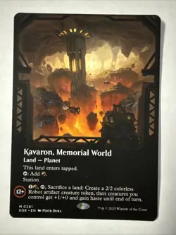 Kavaron, Memorial World (Borderless) #281 (NM) Edge of Eternities EOE Magic MTG - Image 1