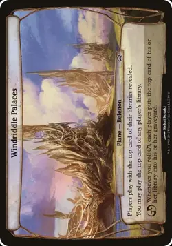 Windriddle Palaces - Oversized Planechase 2012 MP MTG - Image 1
