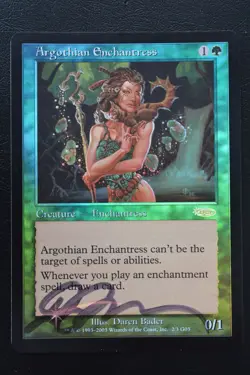 Magic The Gathering MTG ARGOTHIAN ENCHANTRESS FOIL #2 Judge Promo NM Near Mint - Image 1
