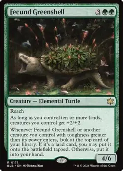 Fecund Greenshell [Bloomburrow] MTG - Image 1