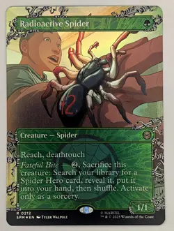 (Foil) Radioactive Spider (Borderless) (212) Marvel's Spider-Man Mtg NM - Image 1