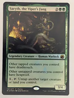 (Foil) Saryth, the Viper's Fang (197) Media Promos Mtg NM - Image 1