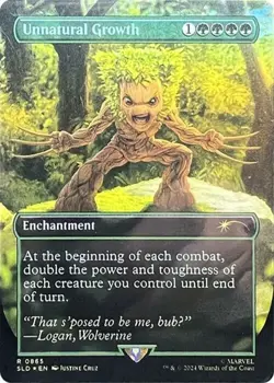 [1x] Unnatural Growth - Foil Near Mint, English Secret Lair MTG Magic - Image 1
