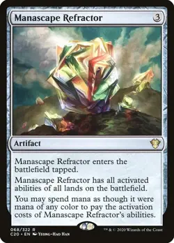 Manascape Refractor Commander 2020: Ikoria NM Artifact Rare NM Near Mint - Image 1