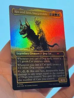 1X FOIL Rin and Seri, Inseparable BORDERLESS + TOKEN! MINT MTG Magic Secret Lair - Image 3