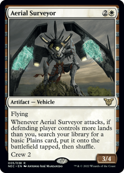 Aerial Surveyor Commander: Kamigawa: Neon Dynasty Regular MTG NEC 005 - Image 1