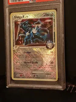 PSA 9 MINT - 2009 Dialga G Crosshatch Pokemon League Holo Promo 7/127 Platinum - Image 2