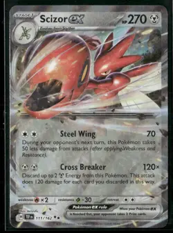 Pokemon Temporal Forces Rare 111/162 - Scizor EX - Image 1