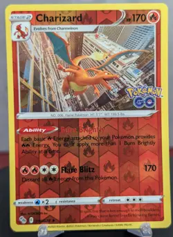 Pokemon Charizard #010/078 Pokemon GO Reverse Holo English - Image 1