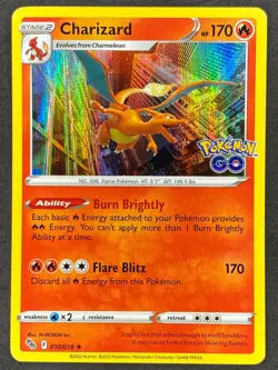 Pokemon Charizard 010/078 PGO Pokemon GO NM - Image 1