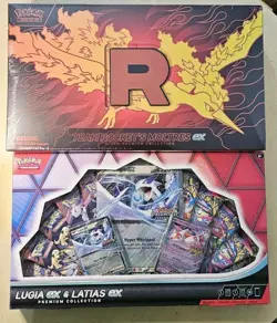 Pokemon Team Rocket's Moltres ex Ultra Collection UPC & Lugia Ex & Latias Ex Pc - Image 1