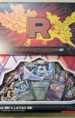 Pokemon Team Rocket's Moltres ex Ultra Collection UPC & Lugia Ex & Latias Ex Pc - Image 2