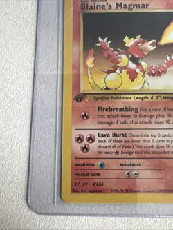 Blaine’s Magmar 1st Edition Gym Heroes 37/132 WOTC Vintage Pokemon - Image 3