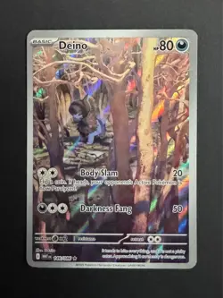 Deino 146/086 - Illustration Rare - White Flare - Near Mint - Pokemon TCG - Image 1