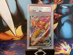 2020 POKEMON SWORD & SHIELD DARKNESS ABLAZE FULL ART/CENTISKORCH VMAX PSA 10 - Image 1