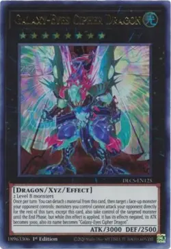Yugioh! LP Galaxy-Eyes Cipher Dragon - DLCS-EN125 - Ultra Rare - 1st Edition Lig - Image 1