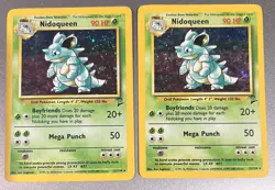NIDOQUEEN 12/130 Holo Rare Base Set 2 WOTC Pokemon Card Near Mint/Light Play - Image 1