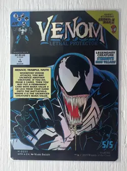 Eddie Brock / Venom, Lethal Protector Foil Showcase Marvel's Spider-Man NM MTG - Image 2