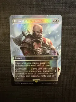 Unbreakable Formation 7052, Foil, God of War Secret Lair, Magic MTG NM - Image 1