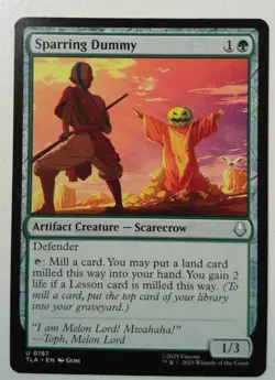Sparring Dummy *Uncommon* Magic MtG x1 Avatar: The Last Airbender - Image 1