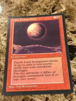 BLOOD MOON Magic MTG The Dark Italian MP - Image 1