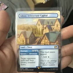 MTG Magic the Gathering FOIL Jidoor, Aristocratic Capital Borderless FIN! - Image 1