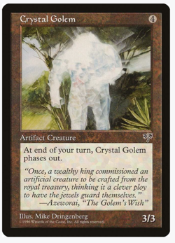 Crystal Golem - Mirage (MIR) (x4) Vintage Magic the Gathering NM/LP - Image 1