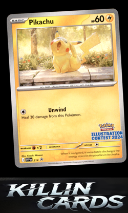 Pikachu - 214 (Illustration Contest 2024) 214 Pokemon Promo SV: Scarlet & Violet - Image 1