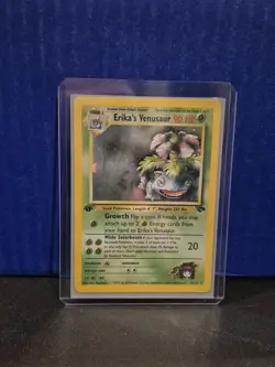Pokemon Erika's Venusaur-Gym Challenge Holo Rare 1st edition 4/132 LP - Image 1