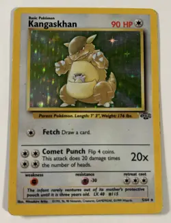 Kangaskhan Jungle Holo Rare 5/64 Pokemon Card TCG WOTC - MP Moderately Played - Image 1