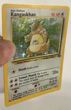 Kangaskhan Jungle Holo Rare 5/64 Pokemon Card TCG WOTC - MP Moderately Played - Image 3