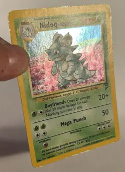 Nidoqueen 12/130 Base Set 2 Holo Rare Pokemon Heavily Played Card - Image 2