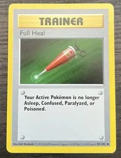 Shadowless Full Heal 082/102 Pokemon TCG WOTC Base Set MINT - Image 1