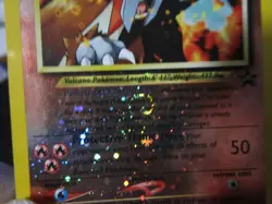 ENTEI REVERSE HOLO POKEMON CARD 34 PROMO PLAYED WITH NICE COSMOS HOLO SWIRL - Image 2