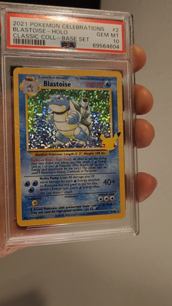 2021 Pokemon Celebrations Blastoise PSA 10 Classic Collection #2 - Image 2