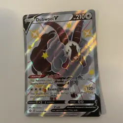 Pokemon - Dubwool V - SV120/SV122 - SWSH Shining Fates - Shiny Vault Card - Image 1