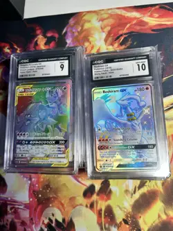 11 Card Graded lot. CGC GEM MINT 10 LOT Pokemon blastoise reshiram - Image 1