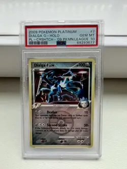 2009 Pokemon Platinum Dialga Crosstitch PSA 10 - Image 1