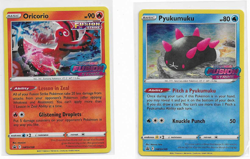Pokemon Oricorio SWSH168 + Card Pyukumuku SWSH169 Promo Holo (NEVER PLAYED) - Image 1
