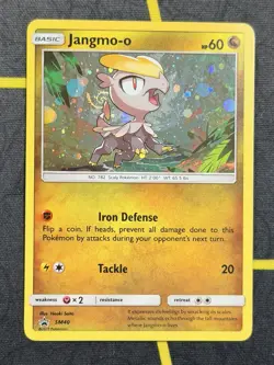 Pokemon TCG Jangmo-o SM40 Promo HD Swirl Cosmo Holo LP - Image 1