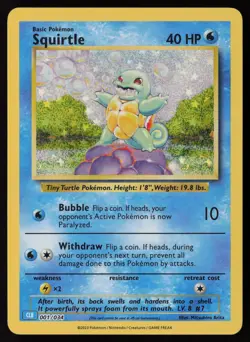 Squirtle 001/034 Trading Card Game Classic Pokemon TCG LP+ - NM - Image 1