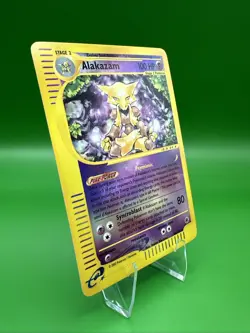 Alakazam Pokemon Skyridge Reverse-Holo Card 33/165 Reto TCG Vintage Near Mint - Image 2