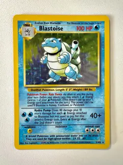 1999 Pokemon Blastoise Holo 2/102 Base Set Unlimited - Ungraded LP/MP - Image 2
