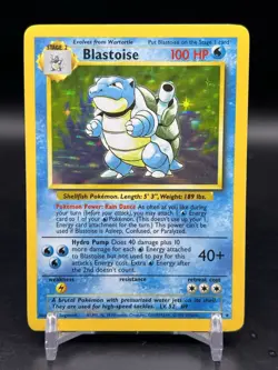 1999 Pokemon Blastoise Base Set Unlimited Holo Rare 2/102 English WOTC LP - Image 1