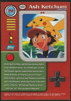 topps Pokemon TV Animation Edition Series 1 Holo Foil TV1 Ash Ketchum - Image 2