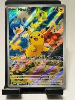 Pokemon TCG Pikachu 027 Scarlet & Violet Promo NM - Image 1