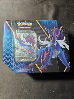 Pokemon TCG Sword & Shield Hisuian Samurott V Divergent Powers Tin - Sealed - Image 1