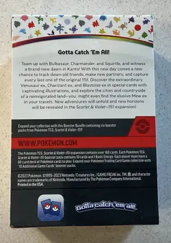 Pokemon TCG Scarlet and Violet 151 Booster Box, Factory Sealed English 6 Packs. - Image 2